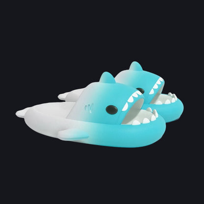 Cute Gradient Shark Slippers