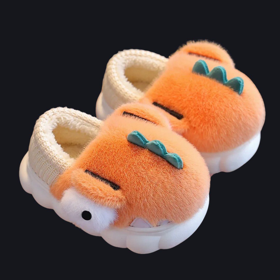 Plush Cotton Slippers Autumn Winter Indoor Parent Child Shoes