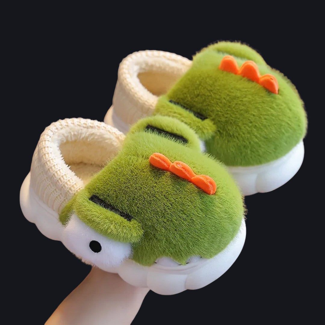 Plush Cotton Slippers Autumn Winter Indoor Parent Child Shoes