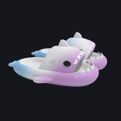 Cute Gradient Shark Slippers