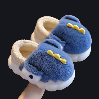 Plush Cotton Slippers Autumn Winter Indoor Parent Child Shoes