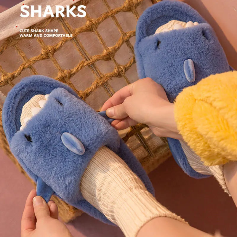 Cozy Winter Shark Slippers